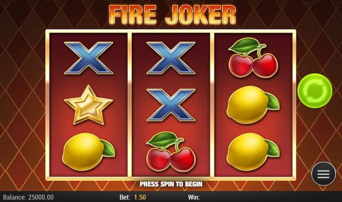 игровой автомат fire joker